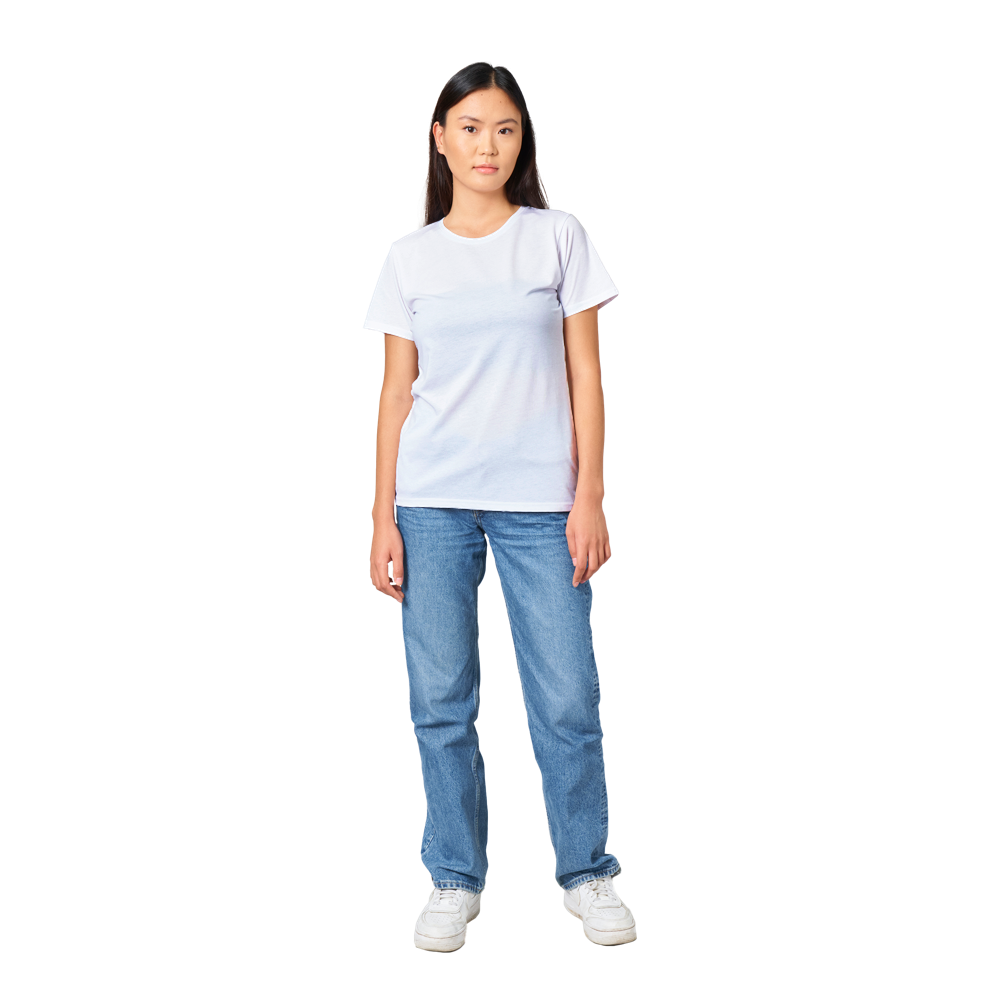 Horses Make Me Happy: Women's Pet and Equestrian Memories Polycotton Crewneck T-shirt