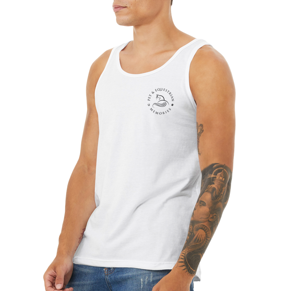 Horses Make Me Happy: Premium Unisex Tank Top