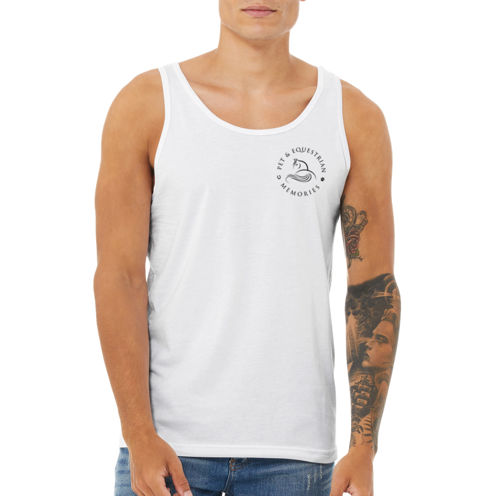 Horses Make Me Happy: Premium Unisex Tank Top